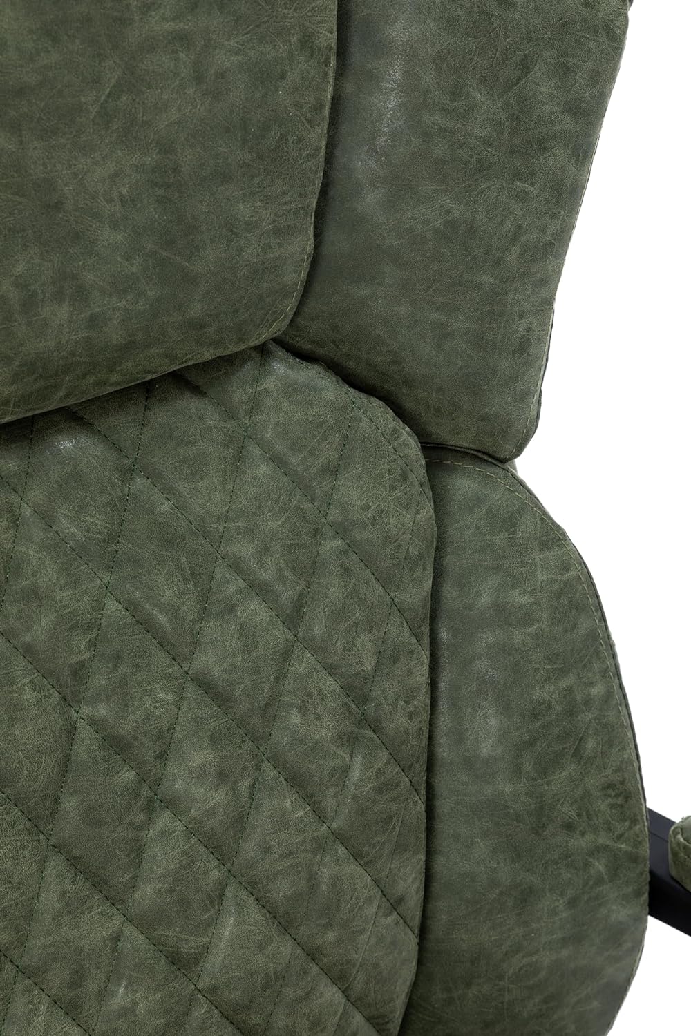 Boss Ergonomic PU Leather Office Chair with Footrest | SNAKE GREEN